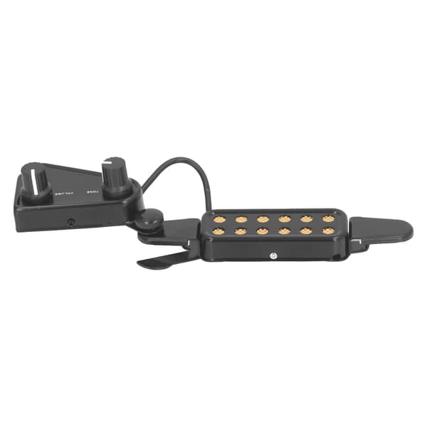 Akustisk Gitarr Pickup Volym Justerbar Magnetisk Gitarr Pickup med 3 Meters Kabel Svart