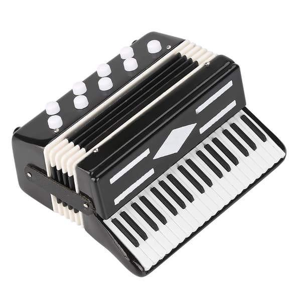 Mini dragspelsfigur skrivbordsdekorativt instrumentmodell hemkontorspresent