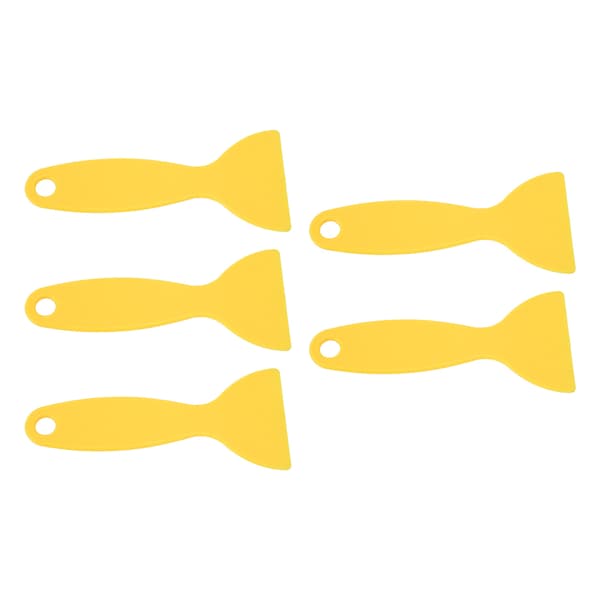 5 stk. 3D-printerspartel Fleksibel plast 3D-print harpiksfjernelsesskraber til WANHAO D8 til ANYCUBIC til Nova Gul