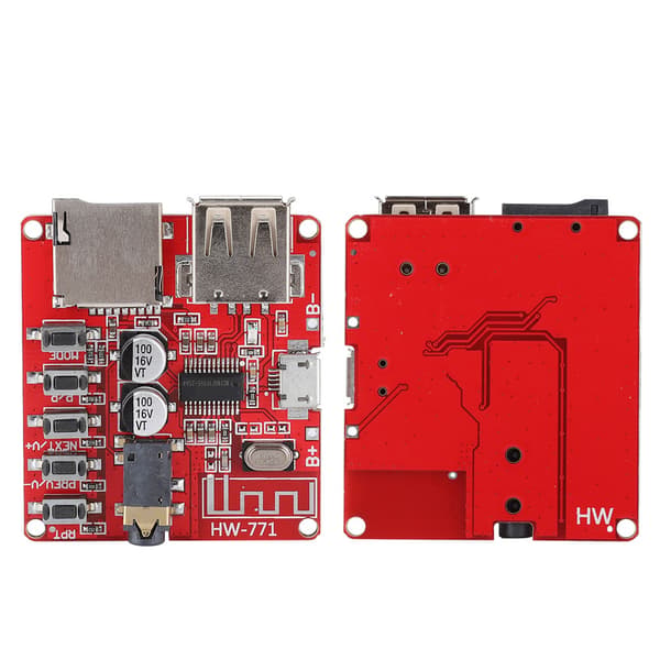 Effektforstærker Audio Receiver Modul Bil Bundkort Højttaler Bluetooth MP3 Stereo Kort