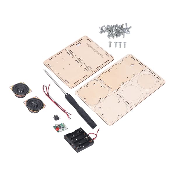 DIY Bluetooth-högtalarkit Stereo Surround Giftfritt Kompositträ DIY-högtalarkit för Elev