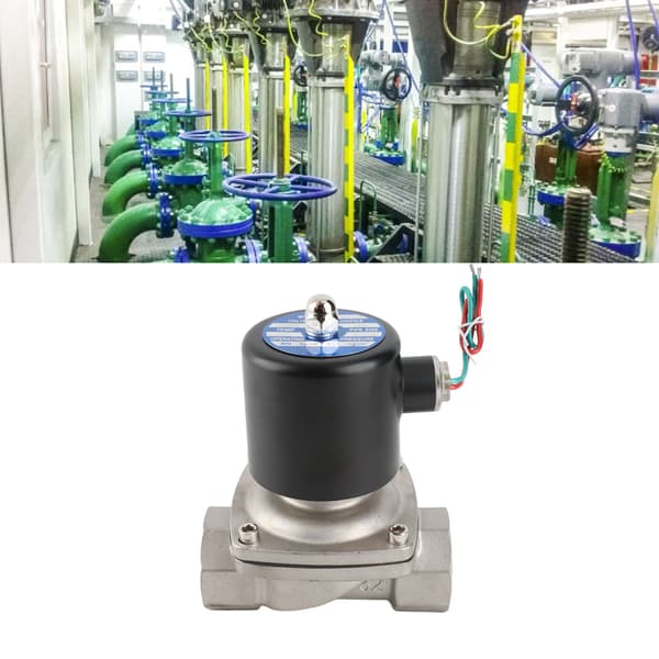 Magnetventil NC Direktevirkende 220V AC Rustfrit Stål Fittings