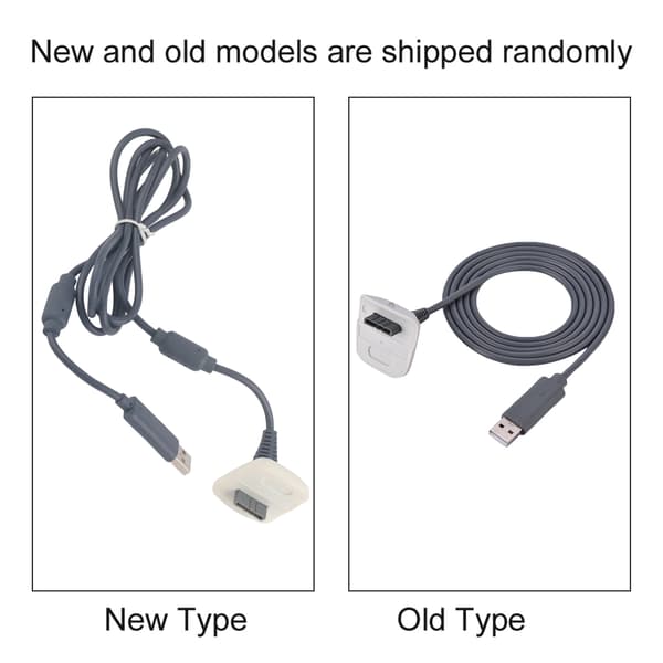 Microsoft Xbox 360 -langattoman ohjaimen USB-pikalatauskaapeli (valkoinen)