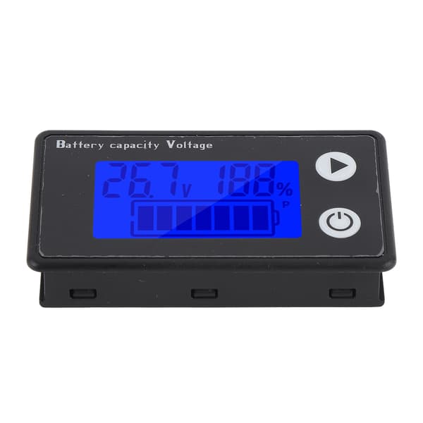 Batterispänningsmätare 10-100V LCD-display 2-tråds digital voltmeter kapacitetstestare