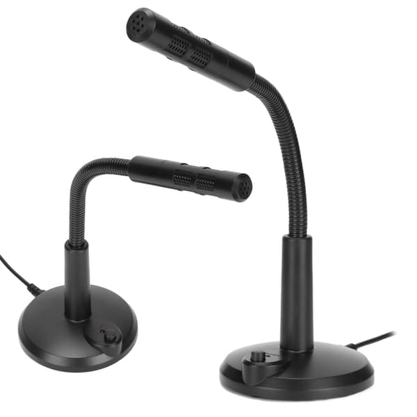 USB-bordmikrofon Plug and Play Omnidirektionel mikrofon til stationær computer med mute-knap til PS4, computer, bærbar computer