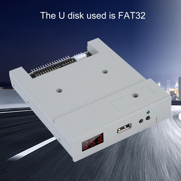 SFR1M44-U100 3,5 tommer 1,44 MB USB SSD diskettedrev-emulator Plug and Play
