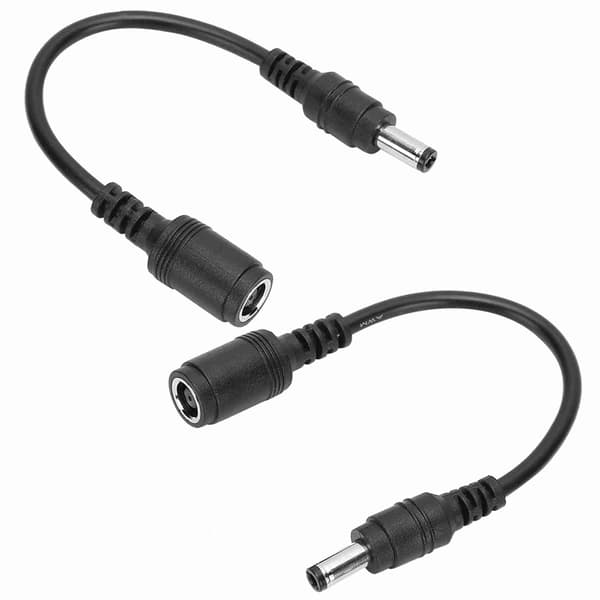 2 stk. DC-strømopladeradapterkonverter 7,4x5,0 mm hun til 5,5x2,5 mm han til HP bærbar computer