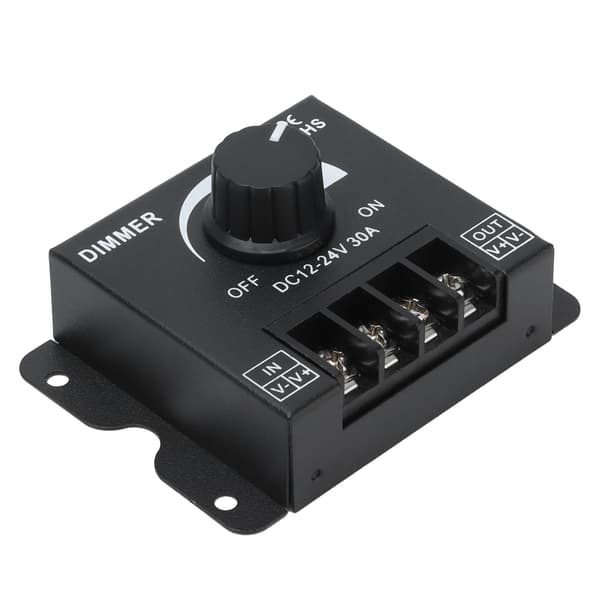 30A PWM LED-dæmper Unicolor Enkeltkanals Dæmpningscontroller DC 12V-24V til Strip Lights