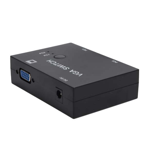 VGA Switcher 2 indgange +1 udgang MultiComputer Host Converter 2 værter til 1 skærm