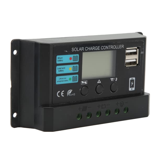 Solar Charge Controller LCD 12V 24V Auto 30A PV Panel Regulator Sort