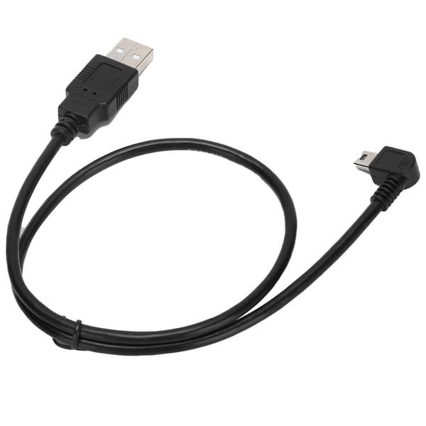 USBA til Mini USBB Kabel Han til Han Albue Venstre Vinkel Strømforsyning Opladerkabel til PC