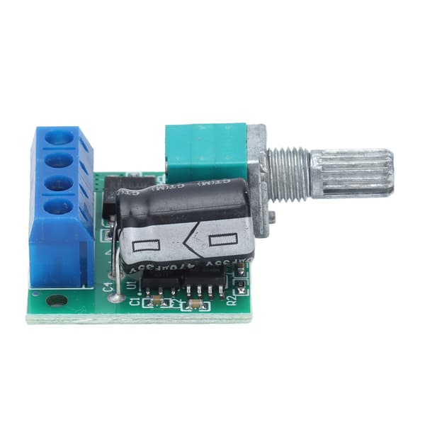 PWM Motorhastighedsregulator 4.5V-35V DC Regulator LED Dæmperknap 0-5A