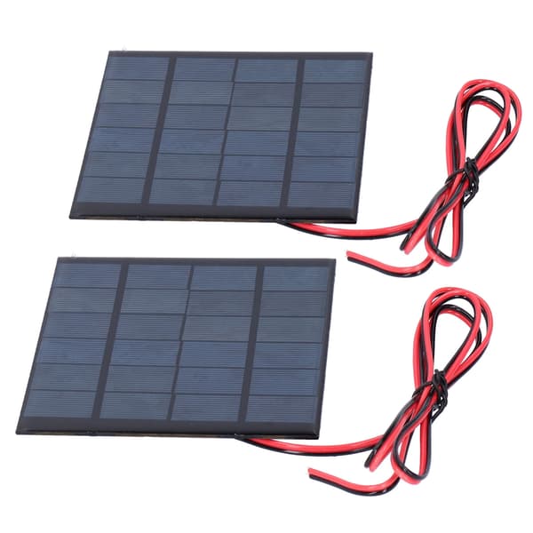 2 kpl mini-aurinkoepoksipaneeli 6V 2W DC 100 cm johdolla, tee-se-itse-elektroniikkatarvikesarja