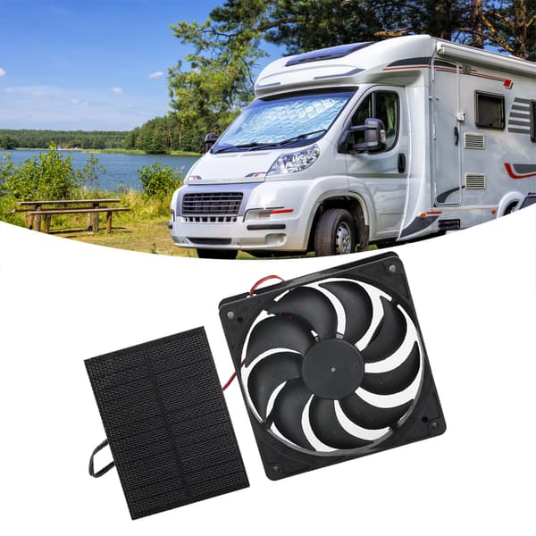 3W solpanelventilatorsæt Solpaneludstødningsventilatorsæt til badeværelse og kæledyrshus