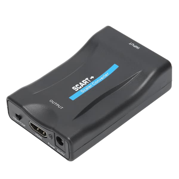 SCART til High-Definition Multimedia Interface Konverter 1080p 20p Udgang til Audio Video (Sort)