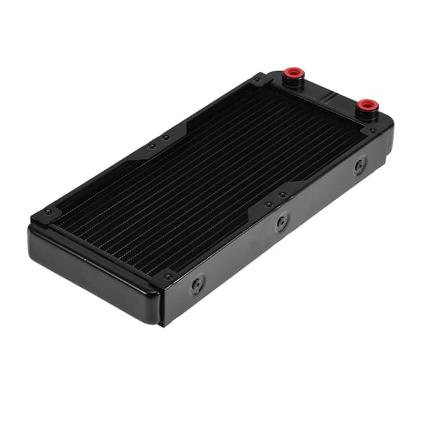 240MM Aluminium Computer Radiator Vandkøling Køler 18 Rør Varmeveksler CPU Køleplade