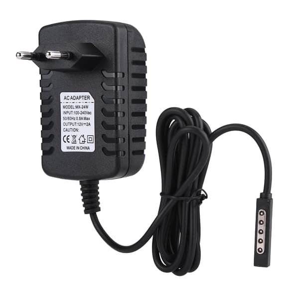 12V 2A Strömadapter Surfplatteladdare för Microsoft Surface RT/RT2 med EU-kontakt 100-240V
