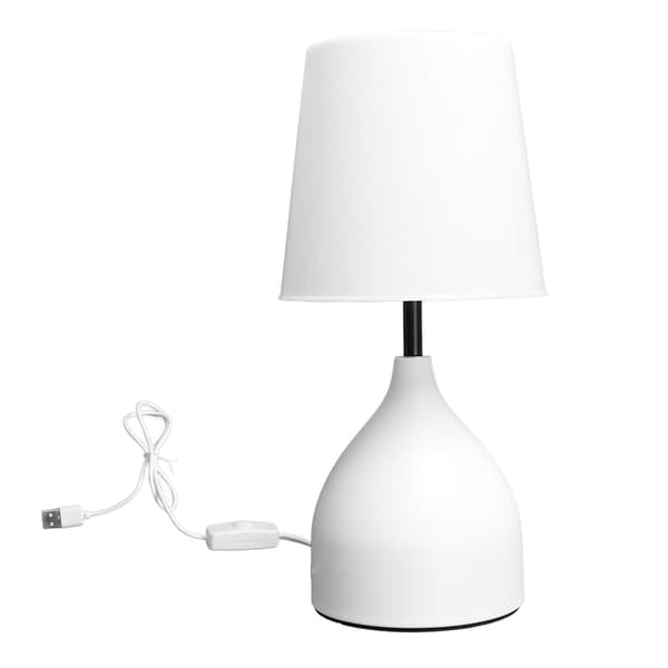 Sängbordslampa 5V Dimmer Touch Switch Vit Nattduksbordslampa för Barnrum Vardagsrum Sovrum Kontor