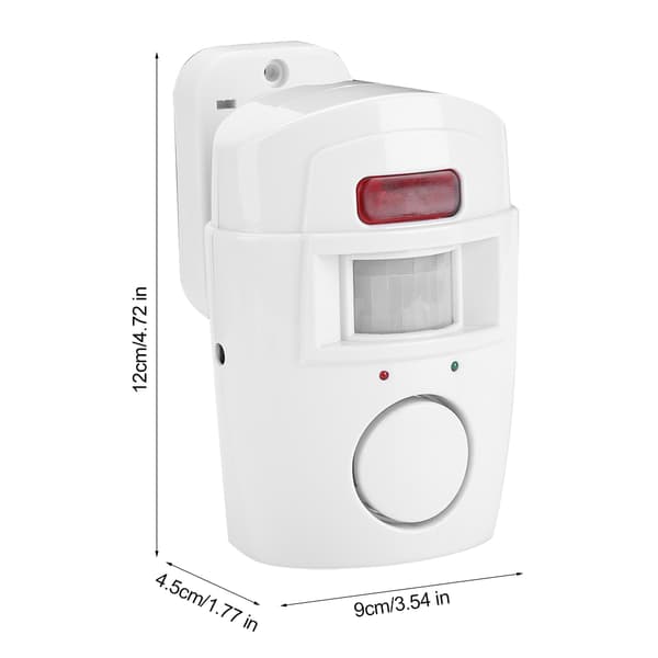 PIR Infraröd Rörelsesensor Larmkit med 2 Fjärrkontroller för Hemsäkerhet