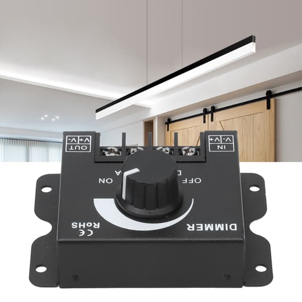30A PWM LED-dæmper Unicolor Enkeltkanals Dæmpningscontroller DC 12V-24V til Strip Lights