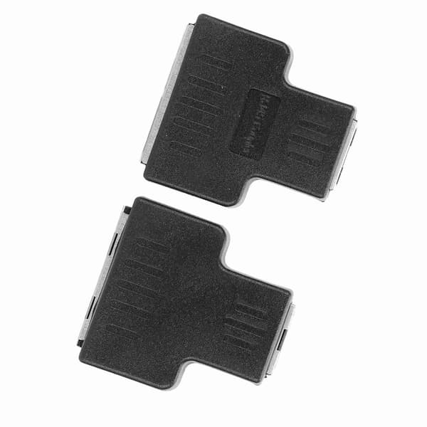 2 stk. Ethernet-kabeladapter 1-ind 2-ud RJ45 hun-interface LAN-stik kabeludvider splitter til internetkabel