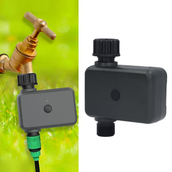 Smart WiFi Sprinklertimer, Bluetooth Havevandingscontroller, Slangehane Vandingsventil til Plæne & Have