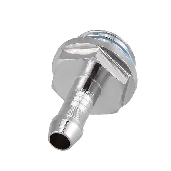 6 STK PC Vandkøling TwoTouch Fitting G1/4 Gevind Barb Connector til Slange 7.5mm