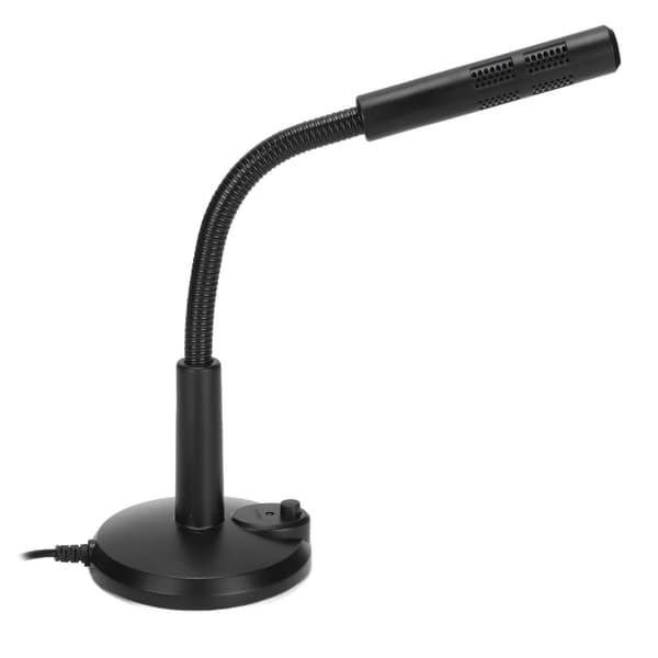 USB-bordmikrofon Plug and Play Omnidirektionel mikrofon til stationær computer med mute-knap til PS4, computer, bærbar computer