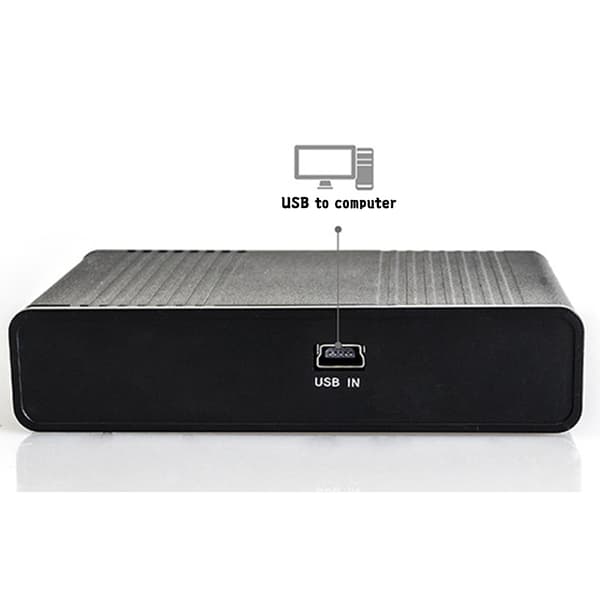 Eksternt lydkort optisk fiber USB 5.1 HD til stationær bærbar computer blå