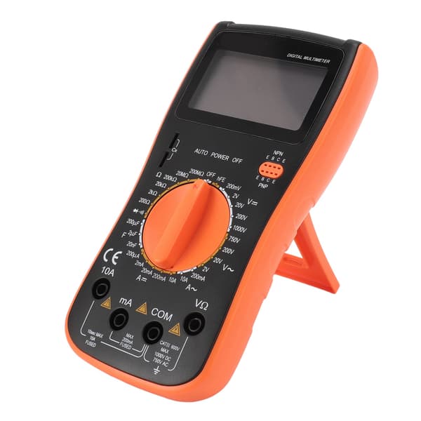 VC9208 Digital Multimeter LCD-skärm AC/DC Spänning Amp Kapacitans Ohm Testare med Temp Frekvenskontroll