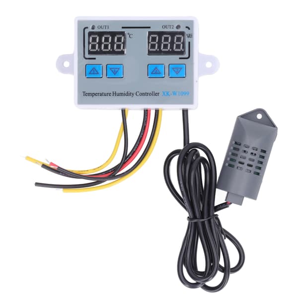 Termostat Digital Temperaturregulator 12V 220W Smart Fugtighedssensorafbryder