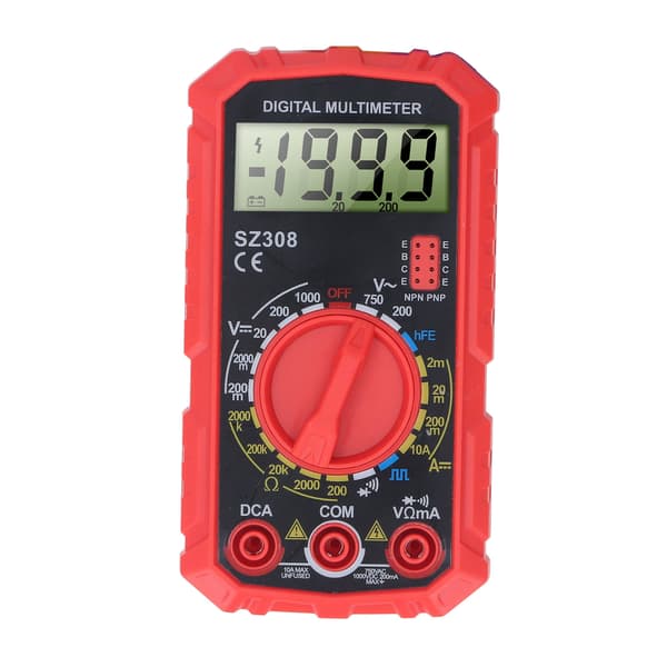 Digital Multimeter 4000 Counts NCV Tester AC DC Spänning Ohm Volt Ampere Meter Bärbar för Hem Bil Verkstad