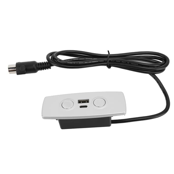 Byte av reclinerkontroll 2 knappar 5 stift USB Typ C Ström Elektrisk Lyftstol Soffa Handkontrollbrytare
