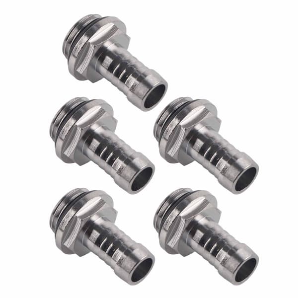 6 STK PC Vandkøling TwoTouch Fitting G1/4 Gevind Barb Stik til Rør 9.2mm