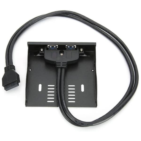 USB3.0 Floppy Frontpanel 3.5'' Floppy Bay 19 Pin til 2 Interface USB3.0 HUB