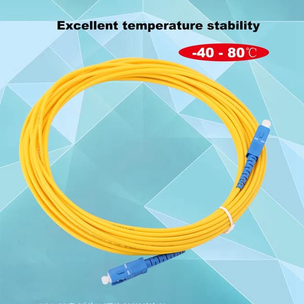 10m/11yd SC till SC Duplex Fiber Patchkabel Jumperkabel Singelmod Patchkabel