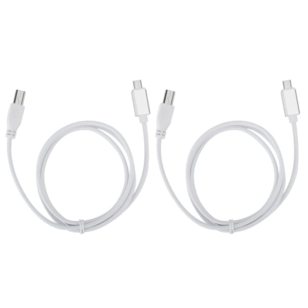 2 STK V8 Elektrisk Klaver Tilslutningskabel Micro USB til B Type Understøtter Tablet PC til MIDI