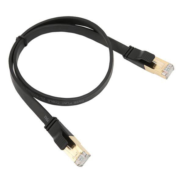 Cat 8 Ethernetkabel 40 Gbps 2000 Mhz RJ45 Han-interface 0,5 meter/19,7 tommer Ethernetkabel til PS5 til Router