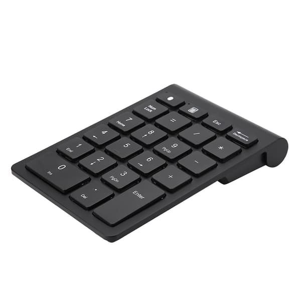 Sort 22-tasters Mini Numpad Trådløst Bluetooth Numerisk Tastatur Til OS X PC