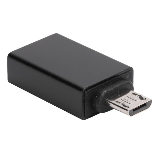 USB-Android-sovitin Micro OTG -muunninliitin tiedonsiirto latauslaite musta