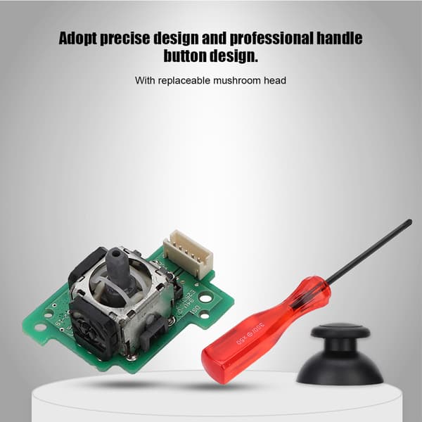 Erstatning 3D Analog Joystick Sensor Modul Potentiometer Tommelfinger Sticks Sæt til WII U