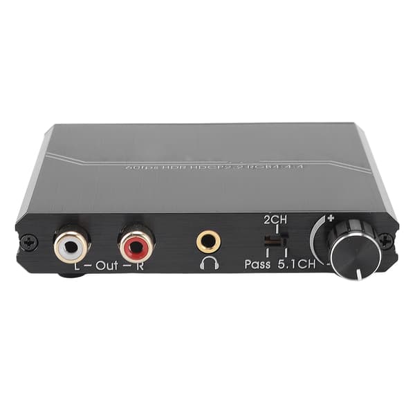 HD Multimedia Interface Extractor 4K 60Hz HD Multimedia Interface Splitter med volymkontroll för PS5 DVD-spelare