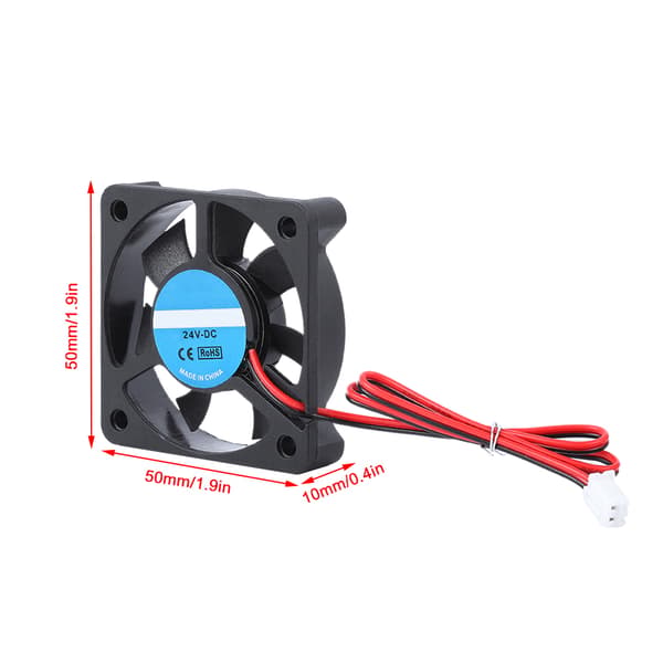 3D-printer tilbehørsdel DIY 5010 køleventilator 2Pin 24V 4000-6500 RPM 8-14CFM