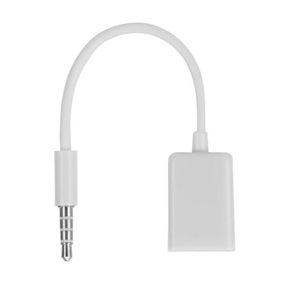 3,5 mm hanstik til USB hun AUX lydkabel konverteradapterledning