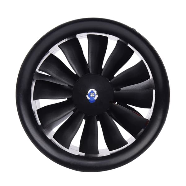 EDF 70mm 12-bladet ventilatorpropel med startmotor til RC-modelflytilbehør KV3400 4S EDF 70 kanal