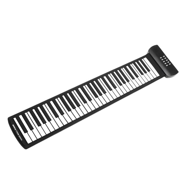 Rulleklaver til børn 61 tangenter elektronisk tykt bærbart foldbart USB genopladeligt keyboard