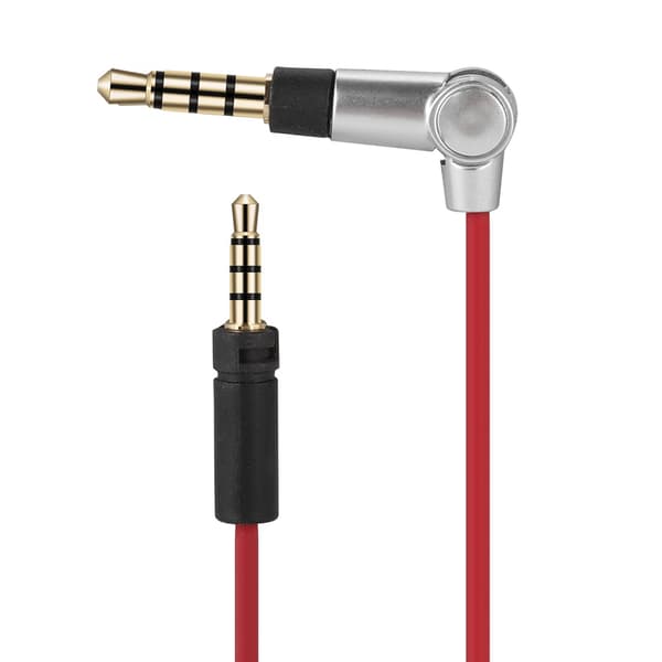 Høretelefonkabel til Sennheiser Momentum Erstatningslydkabel til Android iPhone (Rød)
