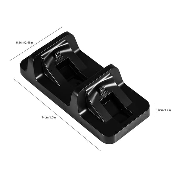 Dobbelt opladningsdockingstation USB-oplader til PlayStation 4 PS4-spilcontroller