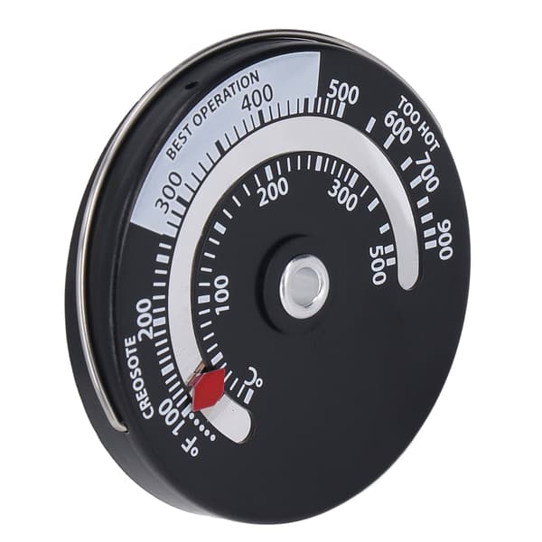Magnetisk Spistermometer 0-500℃ Urtavla i Aluminiumlegering Högprecisionstermometer för Eldstad