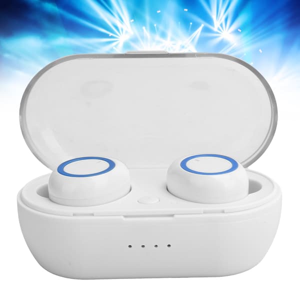 Y50 Trådløs Bluetooth-øretelefon Bluetooth-ørepropper Stereo-hovedtelefon Bluetooth 5.0 Headset Hvid Blå